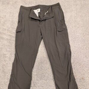 Clothing Arts Women's Pick-Pocket Proof Travel Pants Size 10 Gray Outdoor Cargo
